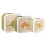 Desert Dino Lunch Boxes - Set Of 3