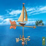 Sail Boat Cottage Copper Weathervane