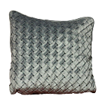 Woven Grey Velvet Cushion Cover