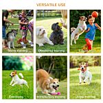 Pawhut 3 Piece Pet Agility Training Equipment Dog Play Run Jump Obedience Training Set Adjustable (pole + Hoop + Hurdle)