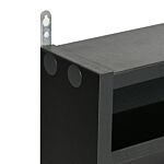Homcom Particle Board 5-tier Glass Door Display Cabinet Black