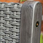 Alderley Rattan Storage Bench - Grey