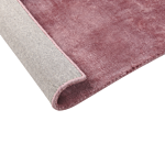 Area Rug Pink Viscose 160 X 230 Cm Tufted Low Pile Modern Beliani