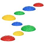 Zonekiz 8pcs Kids Stepping Stones With Non-slip Mats, Balance River Stones Indoor Outdoor Sensory Toys For 3-8 Years Old