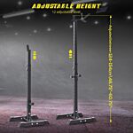Homcom Heavy Duty Weights Bar Barbell Squat Stand Stands Barbell Rack Spotter Gym Fitness Power Rack Holder Bench New