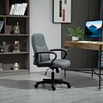 Vinsetto Office Chair With Massager Lumbar High Back Ergonomic Support Office 360° Swivel Chairs Adjustable Height Backrest Grey