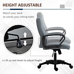 Vinsetto Office Chair With Massager Lumbar High Back Ergonomic Support Office 360° Swivel Chairs Adjustable Height Backrest Grey