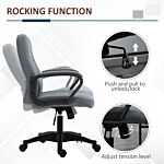 Vinsetto Office Chair With Massager Lumbar High Back Ergonomic Support Office 360° Swivel Chairs Adjustable Height Backrest Grey