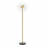 Homcom Modern Floor Lamp, Tall Standing Lamp With Dandelion-like Lampshade For Living Room