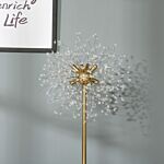 Homcom Modern Floor Lamp, Tall Standing Lamp With Dandelion-like Lampshade For Living Room