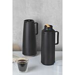 Tramontina Thermal Flask With Cup Lid, Interior Glass Container, Black, 1.0l