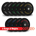 Body Revolution Olympic Bumper Plates (black) 15 Kg Pair