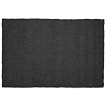 Area Rug Dark Grey 160 X 230 Cm Wool Felt Ball Hand-woven Beliani