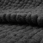 Area Rug Dark Grey 160 X 230 Cm Wool Felt Ball Hand-woven Beliani