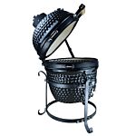 Outsunny Charcoal Grill Ceramic Kamado Bbq Grill Smoker Oven Japanese Egg Barbecue