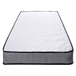 Pocket Spring Mattress White Fabric Super Eu Small Single Firm Beliani