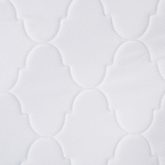 Pocket Spring Mattress White Fabric Super Eu Small Single Firm Beliani