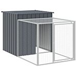 Vidaxl Chicken Cage With Run Anthracite 110x813x110 Cm Galvanised Steel