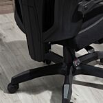 Vinsetto Mesh Office Chair Desk Task Computer Recliner With Footrest, Lumbar Back Support, Swivel Wheels, Adjustable Height For Home, Black Grey