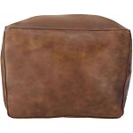 Leather Pouf