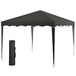 Outsunny 3 X 3m Pop Up Gazebo, Outdoor Camping Gazebo Party Tent With Carry Bag