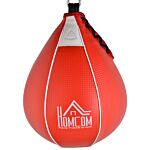 Homcom Pear Fast Boxing Set With Platform Wall Installation, Pump, Accessories Included, 60 X 73 X 80 Cm