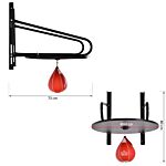 Homcom Pear Fast Boxing Set With Platform Wall Installation, Pump, Accessories Included, 60 X 73 X 80 Cm