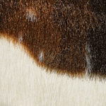 Faux Cowhide Rug Brown Faux Fur Living Room Bedroom Contemporary Beliani