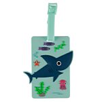 Fun Pvc Luggage Tag - Shark Design