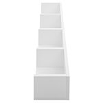 Homcom Wall Mount 84 Cd / 56 Dvd/blu-ray/ Media Storage Rack 4 Cubes Wooden Shelf Organizer Unit Bookcase Display (white)