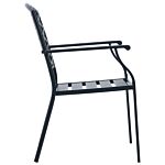 Vidaxl Stackable Garden Chair Set 5 Pcs Anthracite Powder-coated Steel