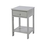 Painted Grey Shaker, 1 Drawer Petite Bedside Cabinet