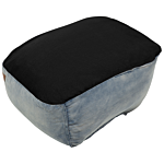 Teardrop Drop Bean Bag Chair Beanbag Blue Gaming Chair Modern Denim Beliani