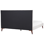 Eu Super King Size Off-white Velvet Fabric 6ft Upholstered Frame Headboard Honeycomb Quilted Modern Design Beliani