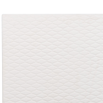 Eu Super King Size Off-white Velvet Fabric 6ft Upholstered Frame Headboard Honeycomb Quilted Modern Design Beliani