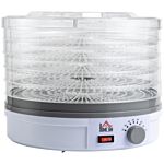 Homcom 5 Tier Food Dehydrator, 245w Food Dryer Machine With Adjustable Temperature Control For Drying Fruit, Meat, Vegetable, Jerky And Pet Treat