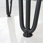 4 X 14" Hairpin Legs - 3 Prong - 12mm - Black