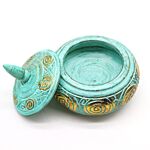 Turquoise Squat Sweet Jar