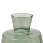 Smoked Sage Glass Large Ellipse Vase