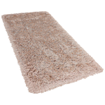 Area Rug Shaggy Beige With Cotton 80 X 150 Cm Rectangular Tufted Shag Pile Beliani