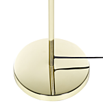 Floor Lamp Gold Steel Glass 3 Round Smoked Shades Modern Glam Design Living Room Lighting Beliani