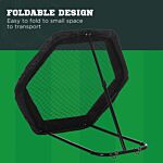 Sportnow Football Rebounder Net With 5 Adjustable Angles, Foldable Football Kickback Target Goal For Play Training Teaching, Indoor And Outdoor Use