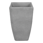 Plant Pot Grey Stone Flower Planter 60 X 27 X 41 Cm Modern Minimalistic Outdoor Indoor Decor Accessories Beliani