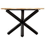 Vidaxl Dining Table Round 120x76 Cm Solid Mango Wood