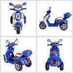 Homcom Electric Ride On Toy Tricycle Car-blue
