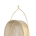 Wall Lamp Brass Iron Metal Oval Shade Light Bedroom Living Room Rustic Design Beliani