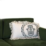 Hamsa Mandala Cushion Cover - 30 X 50cm - Green