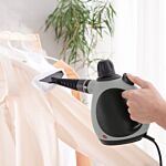 Homcom Handheld Steam Cleaner For Chemical Free Cleaning, Portable Multi-purpose Steamer W/ 9 Pieces Accessory For Kitchen, Bathroom, Window