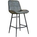 Leather & Iron Bar Chair