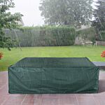 Outsunny Large Patio Garden Furniture Set Cover 600d Oxford Square Waterproof - 230l X 230w X 70h Cm